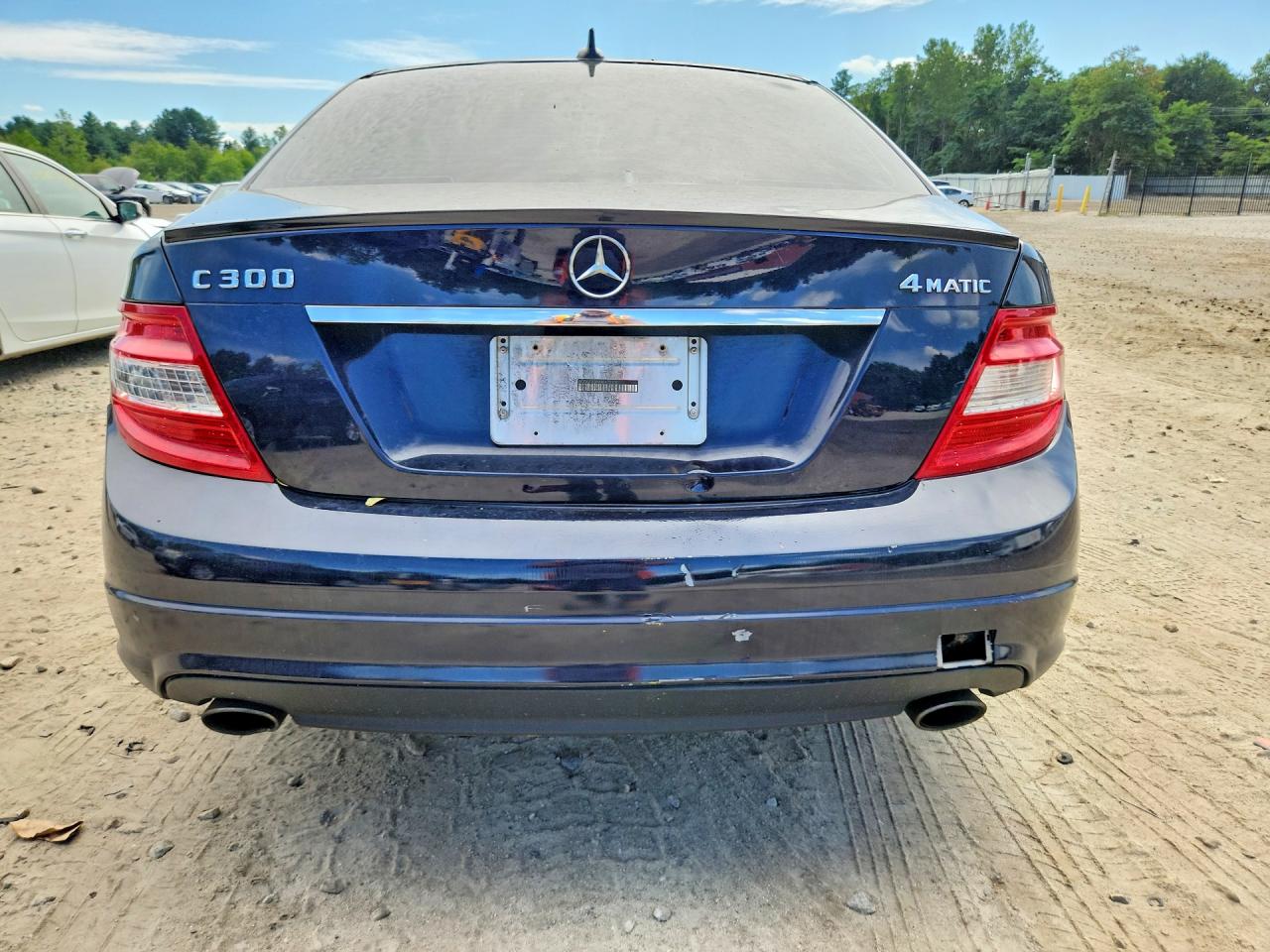 2010 Mercedes-benz C 300 4matic Blue vin: WDDGF8BB9AF475130