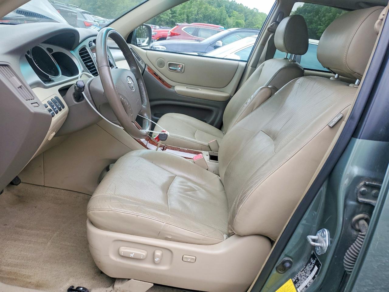 2005 Toyota Highlander Limited Green vin: JTEEP21A350111729