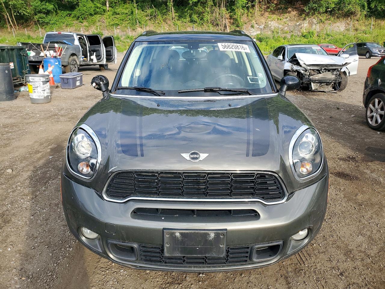 2014 Mini Cooper S Countryman Серый vin: WMWZC5C56EWP37370