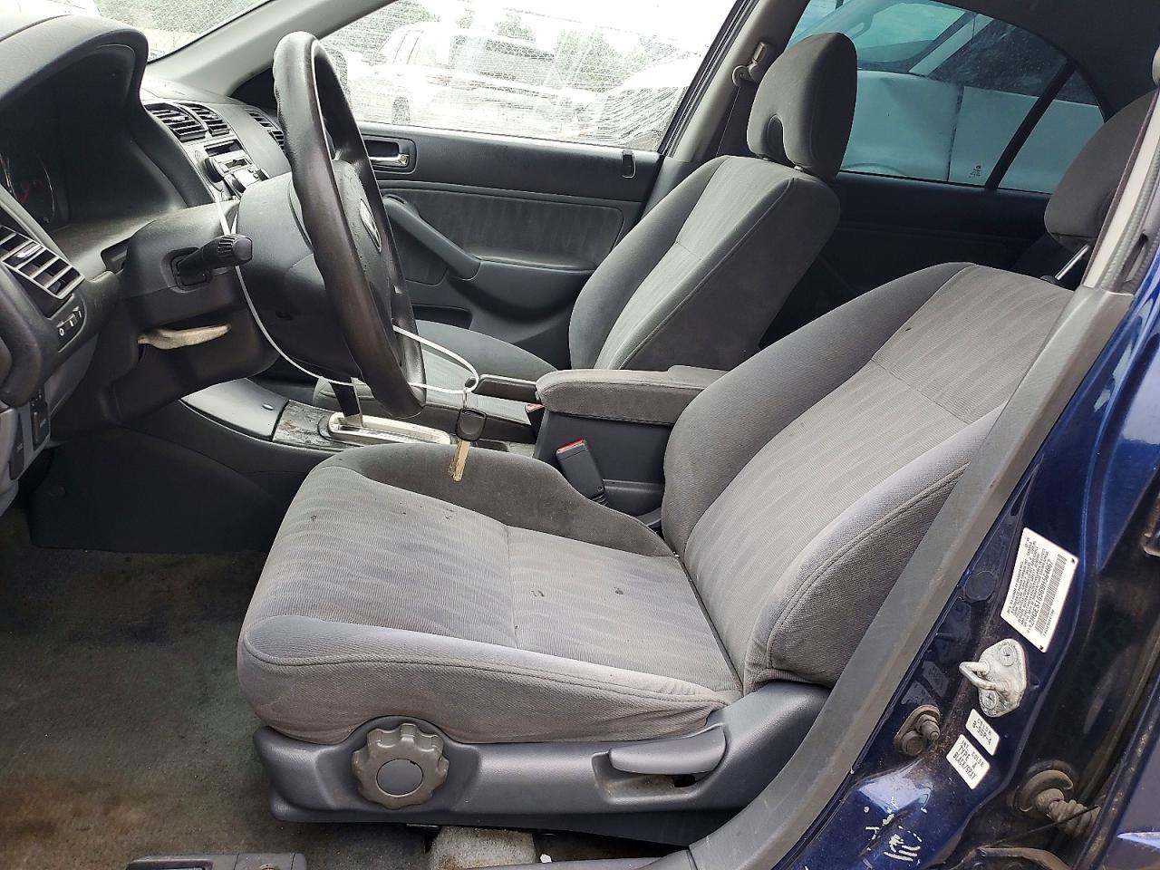 2005 Honda Civic Lx Blue vin: 2HGES16565H564667