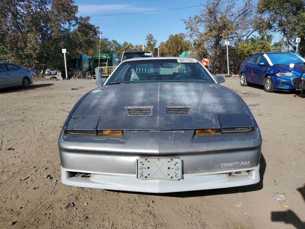 1989 Pontiac Firebird Trans Am Gray vin: 1G2FW21E0KL254344