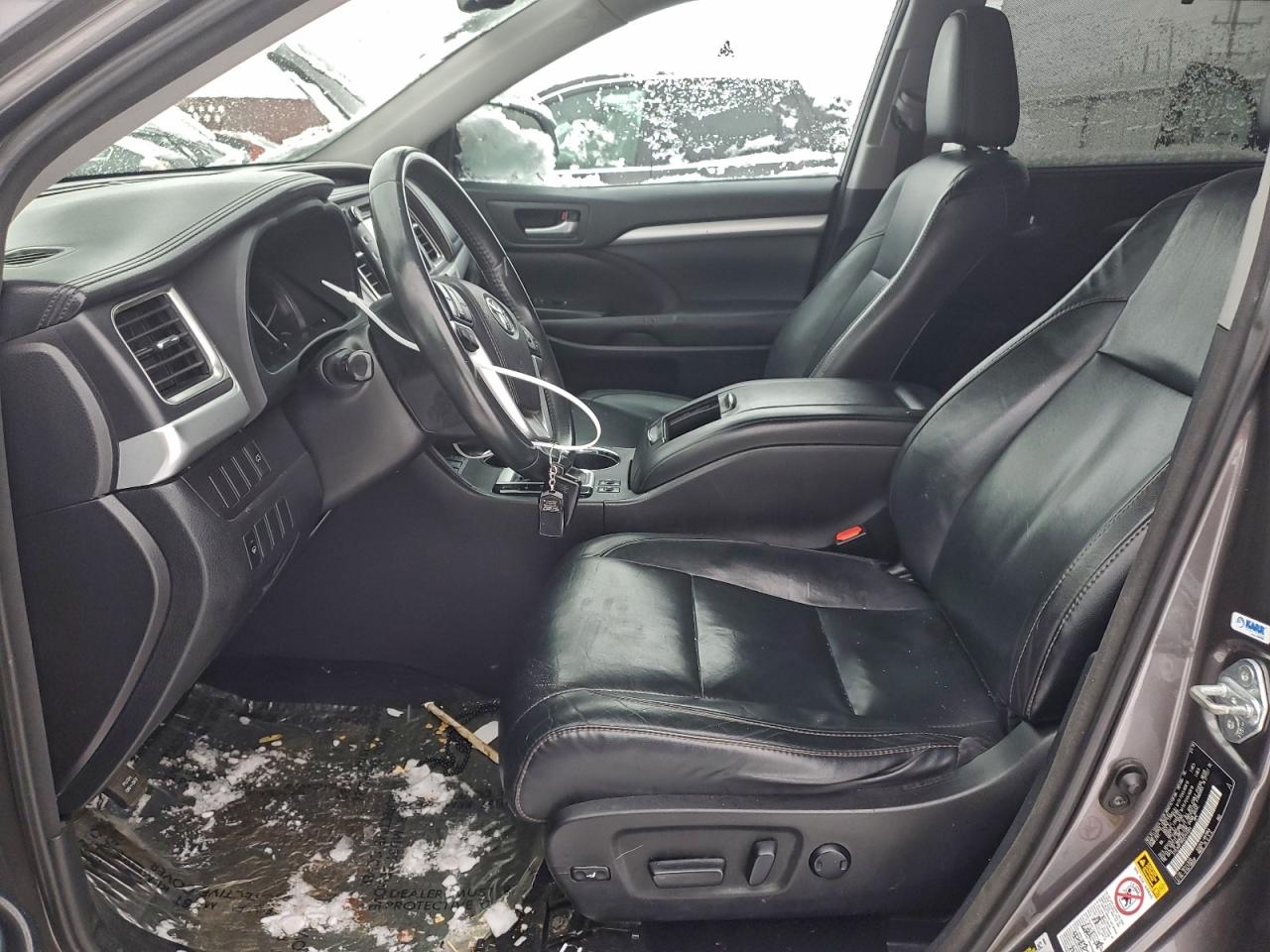 2016 Toyota Highlander Xle Charcoal vin: 5TDJKRFH6GS244954