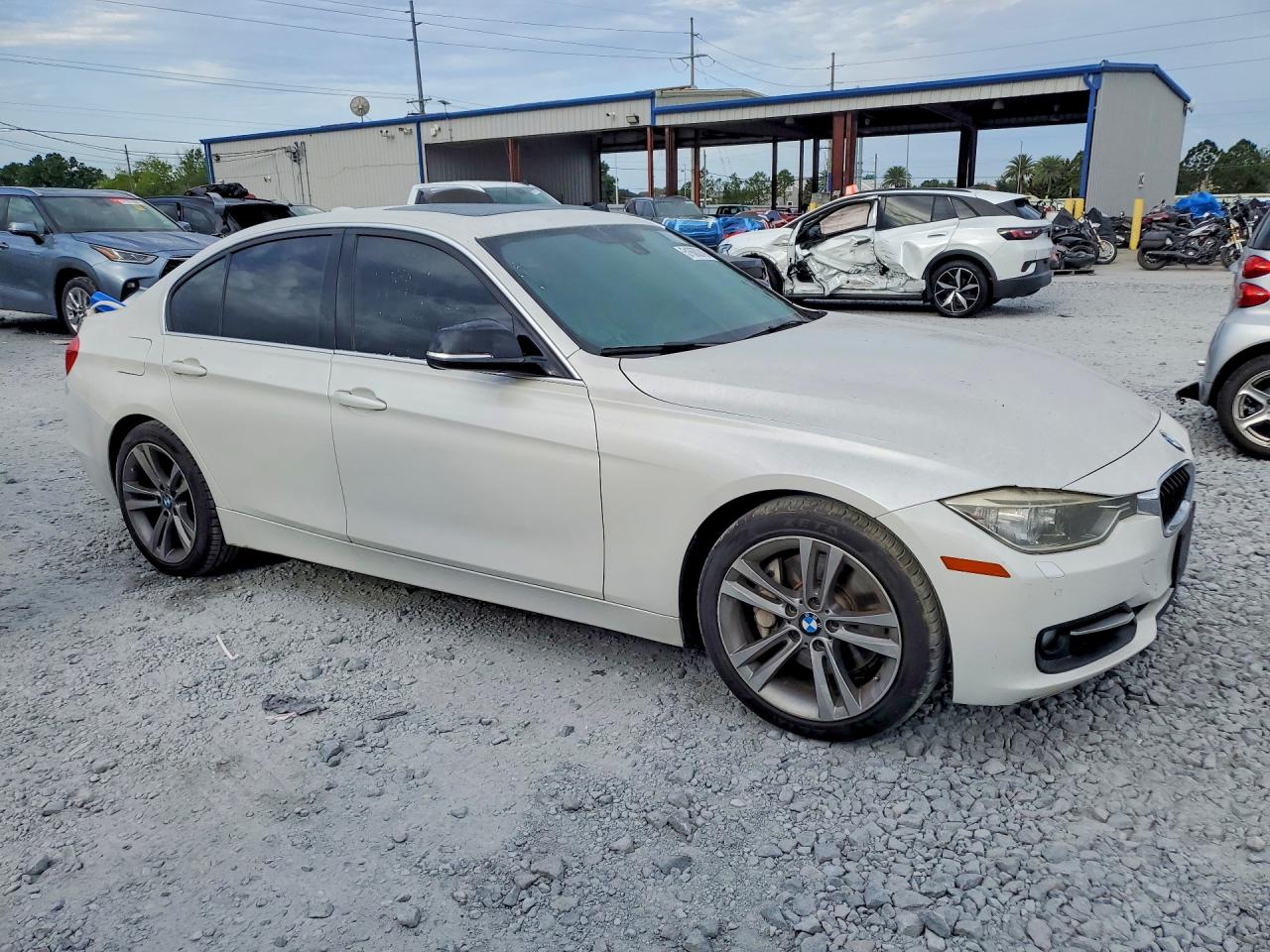 2013 Bmw Activehybrid 3 White vin: WBA3F9C57DF145365