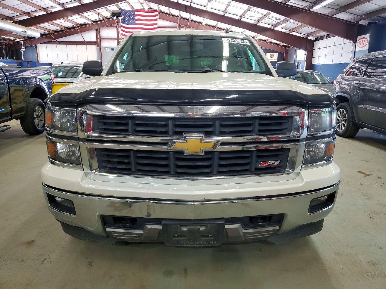 2014 Chevrolet Silverado K1500 Lt White vin: 3GCUKREH0EG475360