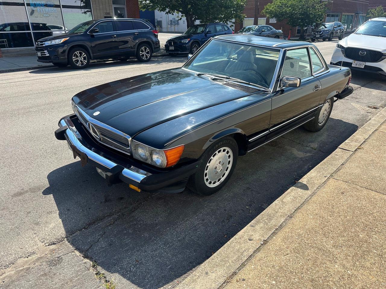 1986 Mercedes-benz 560sl Black vin: WDBBA4BD7GA039241