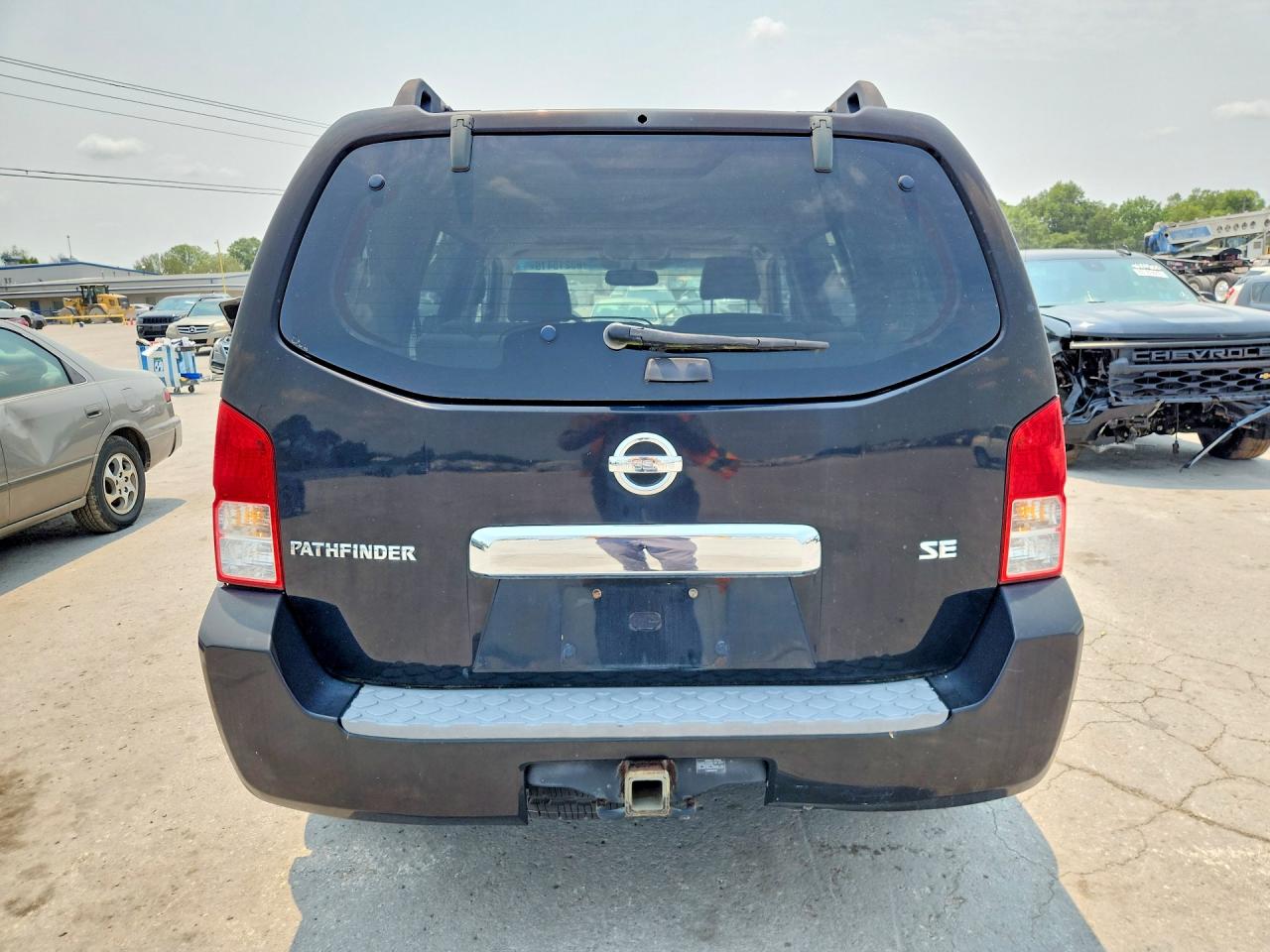 2007 Nissan Pathfinder S Black vin: 5N1AR18UX7C609012