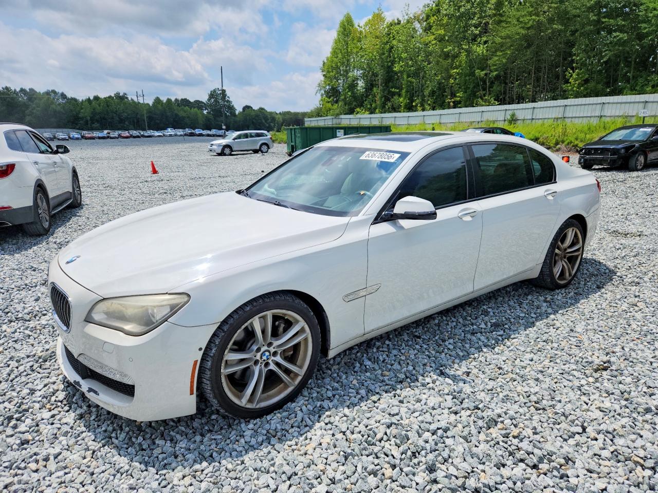 2014 Bmw 750 Li White vin: WBAYE8C55ED780374