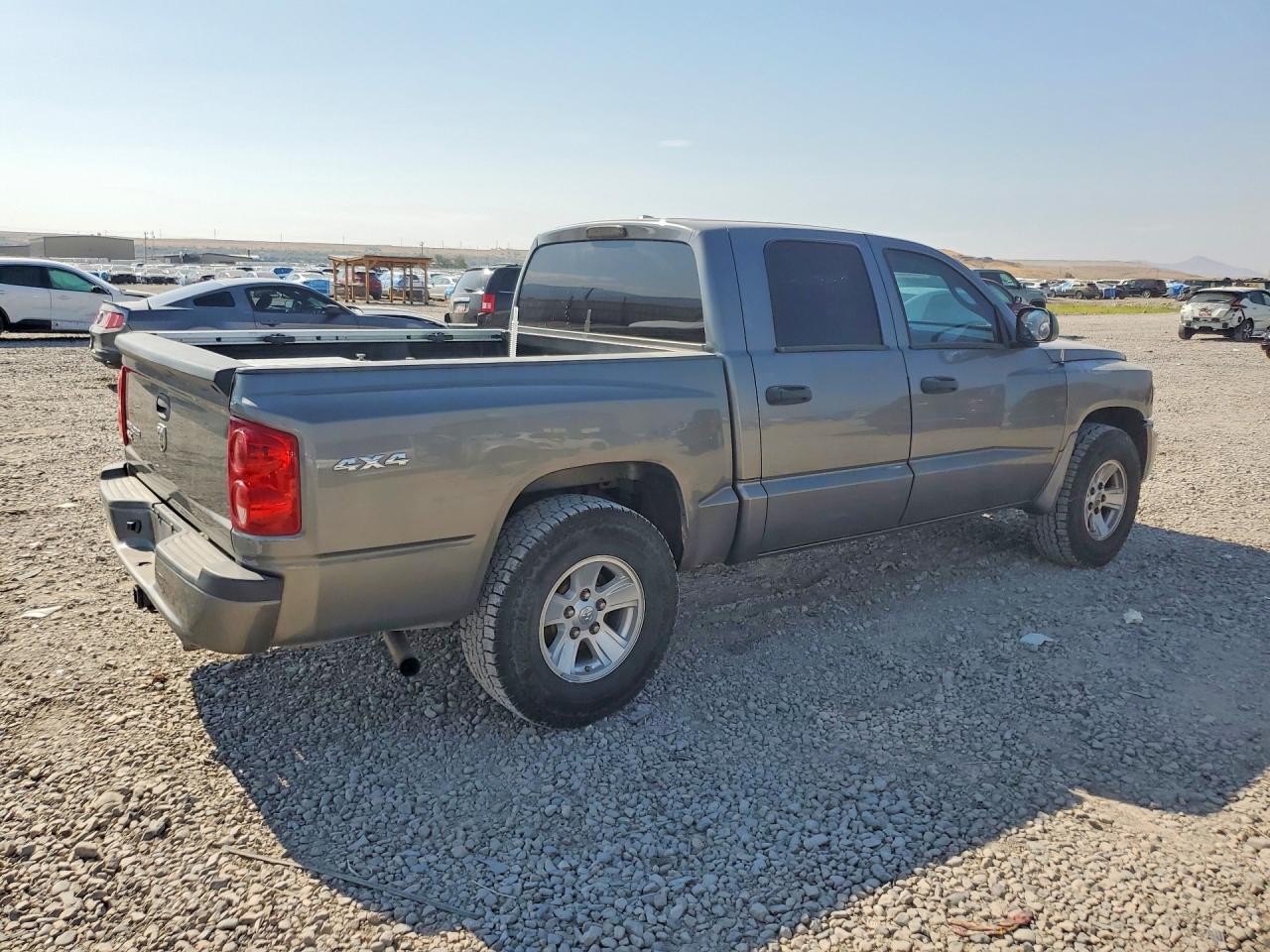 2008 Dodge Dakota Quad Slt Gray vin: 1D7HW48K58S626888