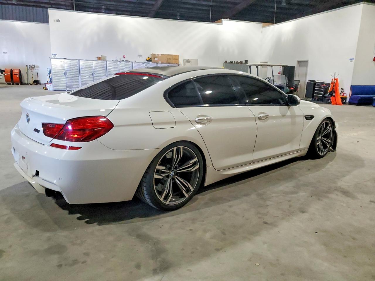 2015 Bmw M6 Gran Coupe White vin: WBS6C9C55FD468037