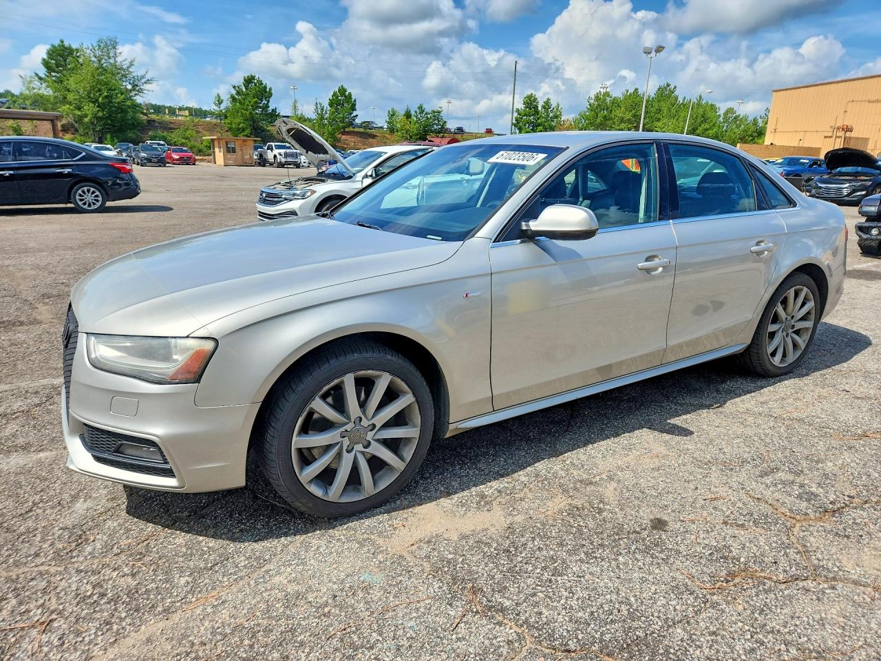 2014 Audi A4 Premium Silver vin: WAUBFAFL5EN012599