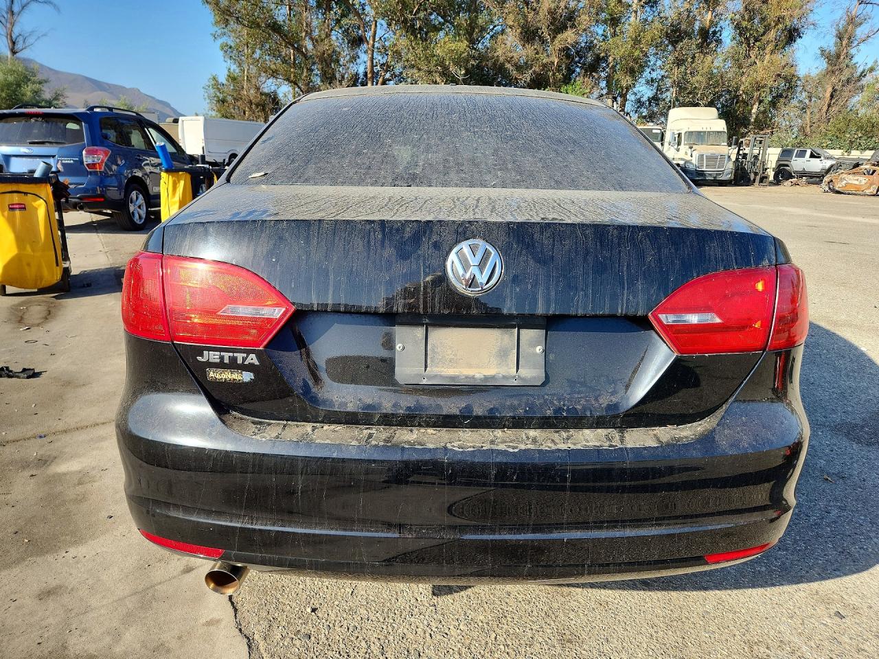 2013 Volkswagen Jetta Base Black vin: 3VW1K7AJ4DM412209