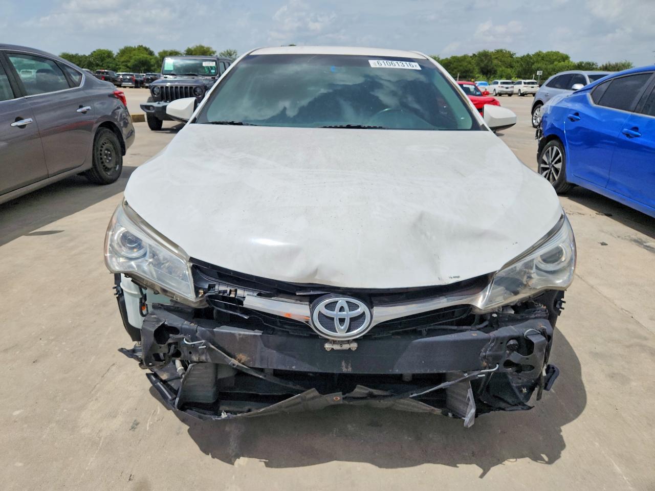 2015 Toyota Camry Se White vin: 4T1BF1FK6FU006811