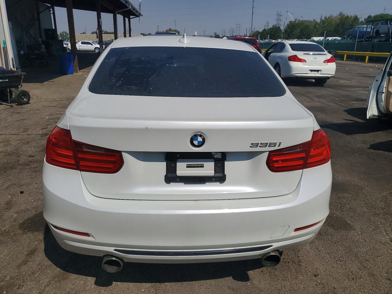 2013 Bmw 335 I White vin: WBA3A9G56DNP38083
