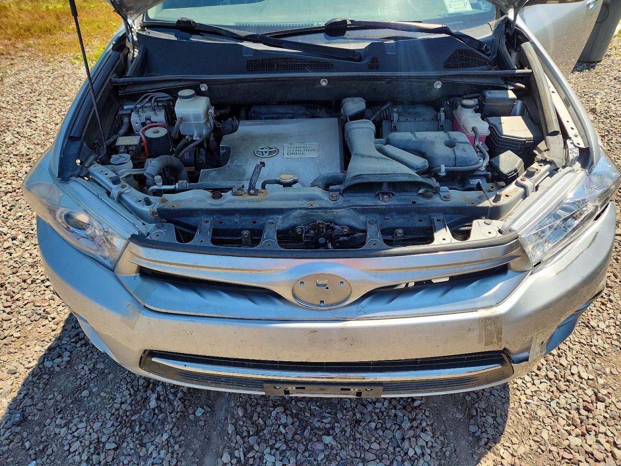 2013 Toyota Highlander Hybrid Limited Silver vin: JTEDC3EH5D2012238