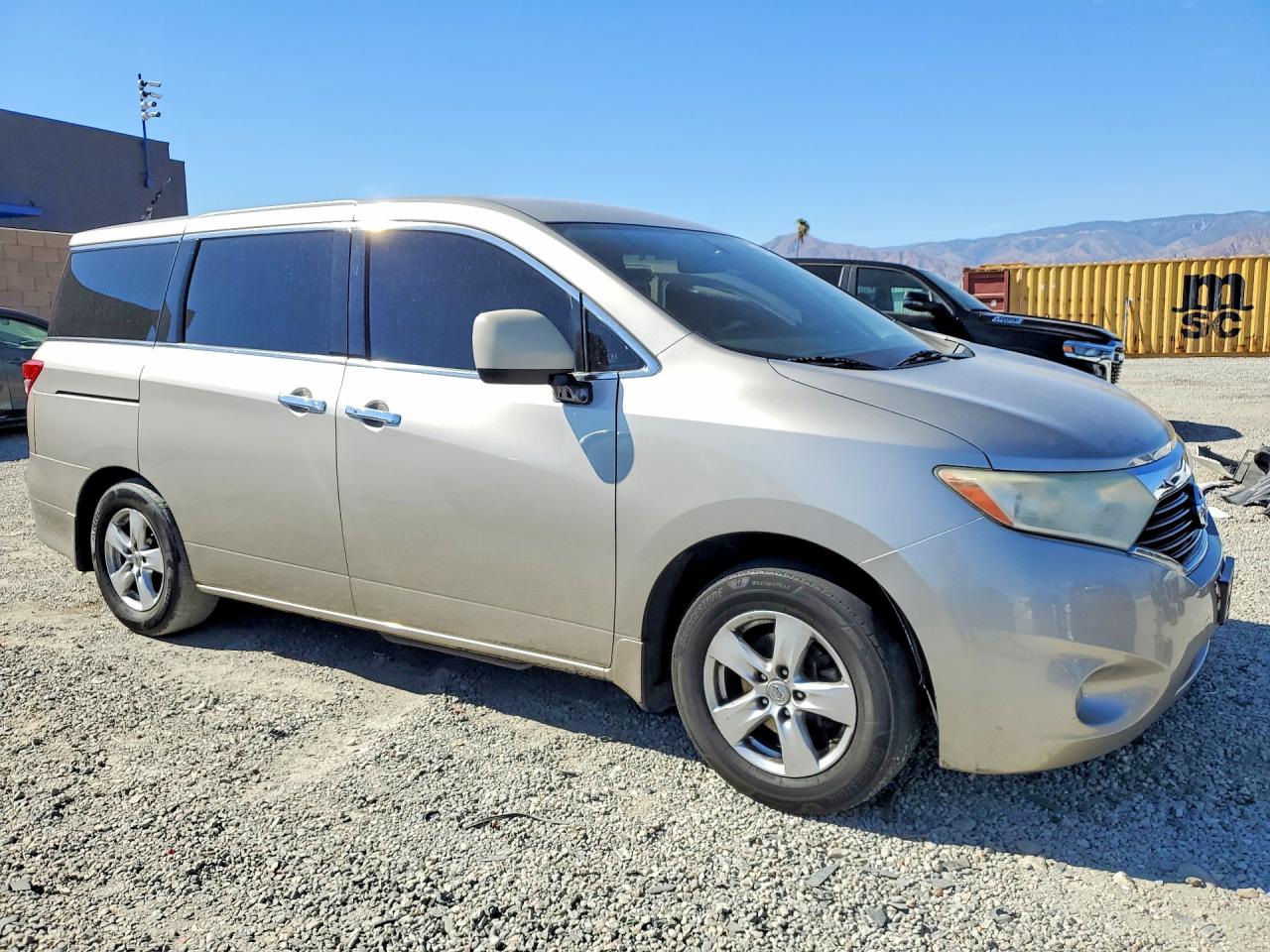 2013 Nissan Quest 3.5 S Beige vin: JN8AE2KP1D9063318
