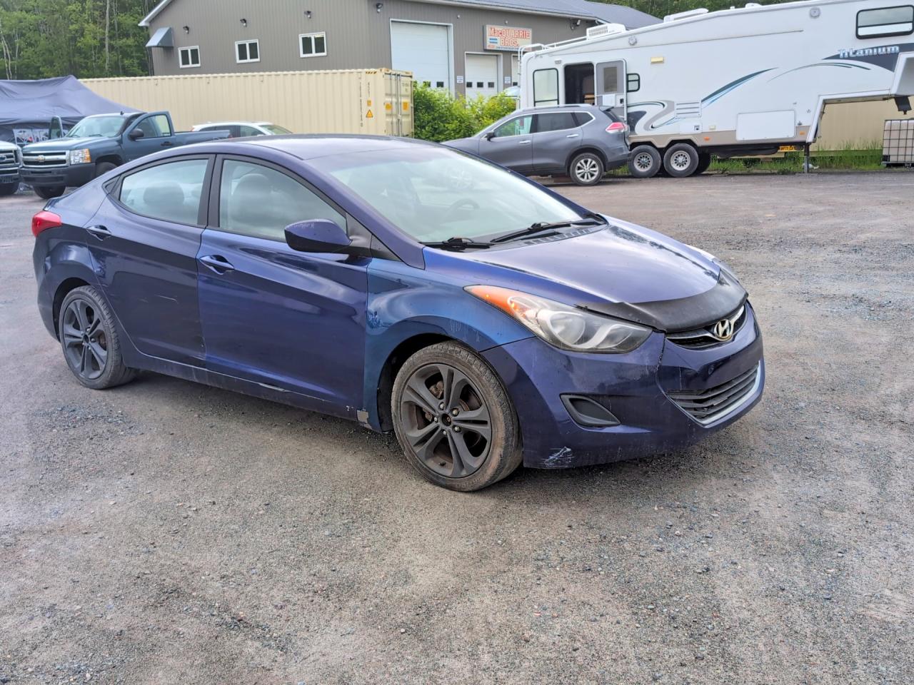 2012 Hyundai Elantra Gls Blue vin: 5NPDH4AE2CH116240