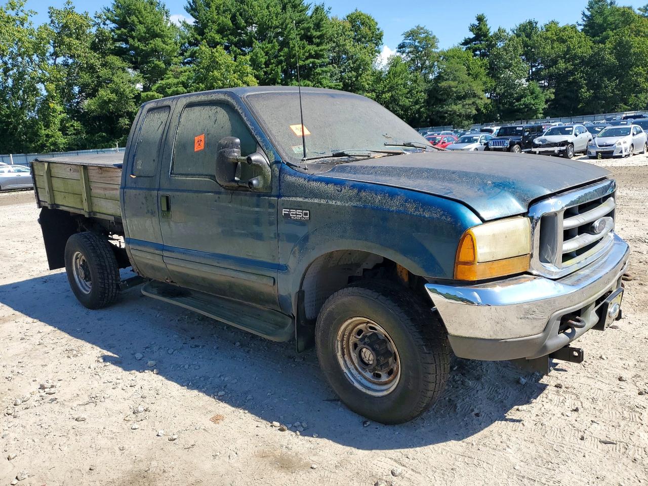 2001 Ford F250 Super Duty Blue vin: 1FTNX21F01EA74197