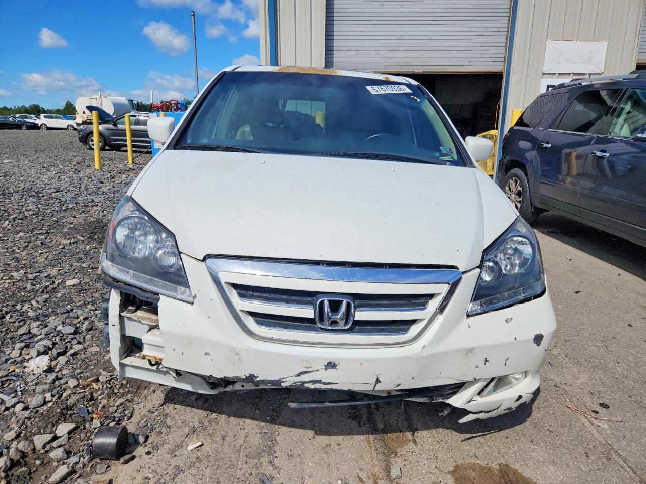 2006 Honda Odyssey Exl White vin: 5FNRL38616B428534
