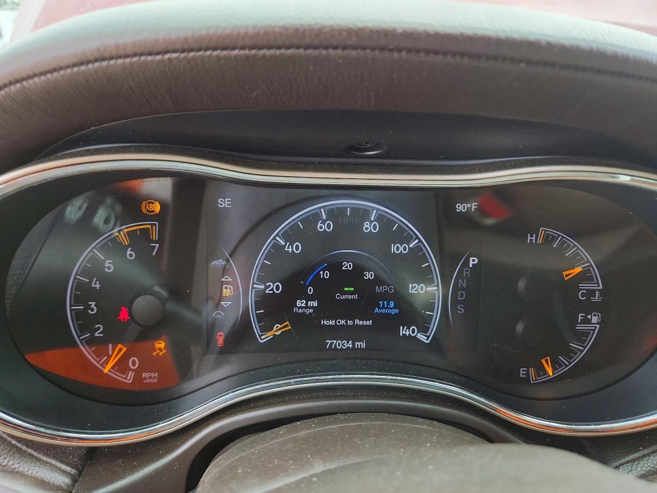 2015 Jeep Grand Cherokee Overland Red vin: 1C4RJFCT8FC625458