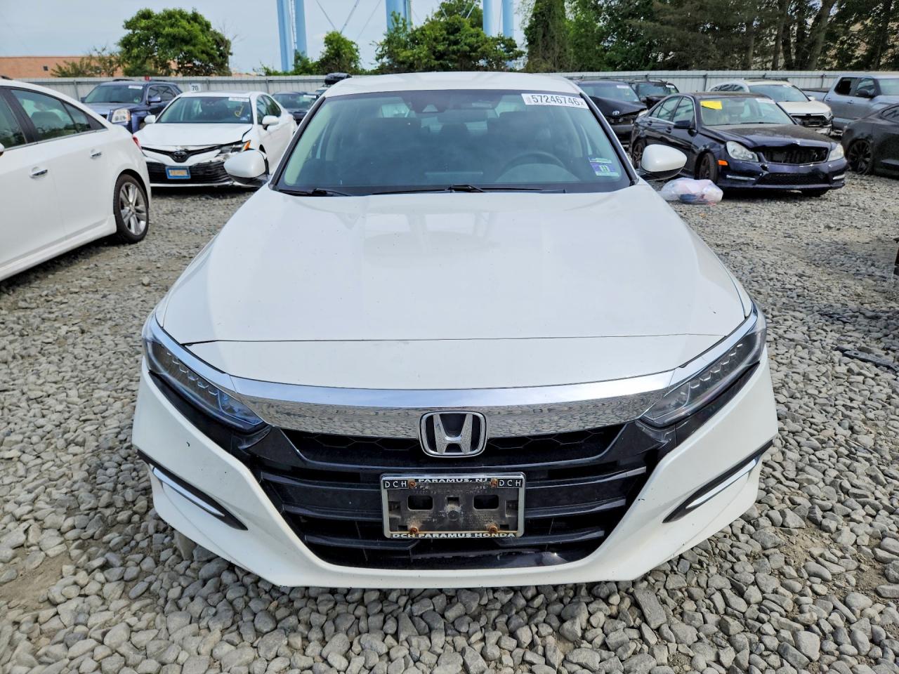 2020 Honda Accord Hybrid White vin: 1HGCV3F10LA002170