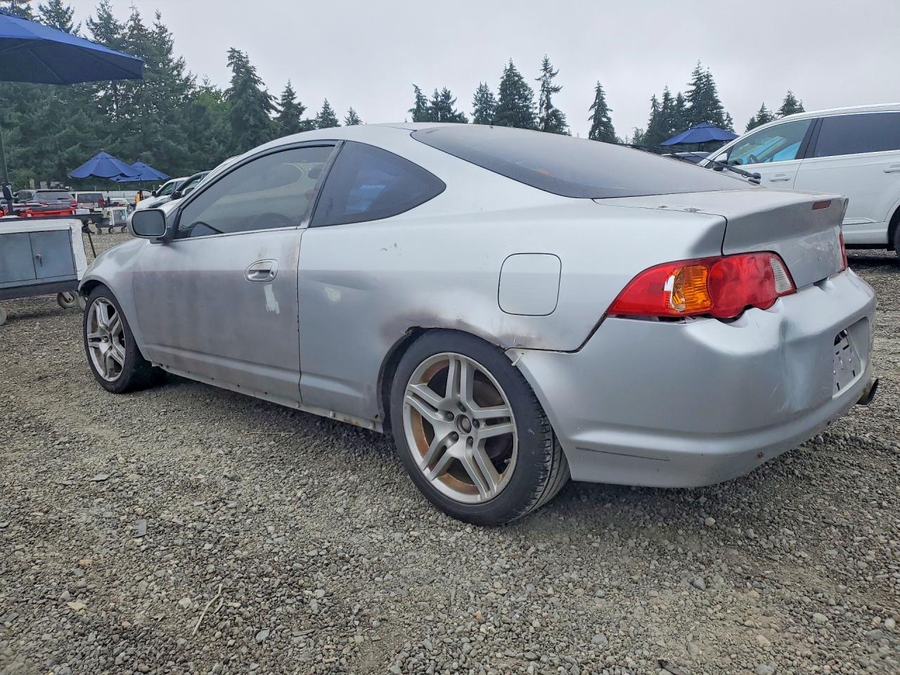 2004 Acura Rsx Silver vin: JH4DC538X4S006663