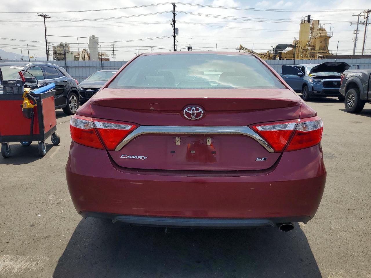2017 Toyota Camry Se Red vin: 4T1BF1FKXHU703868