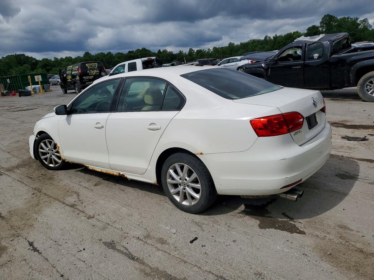 2011 Volkswagen Jetta Se Белый vin: 3VWDZ7AJ4BM354656