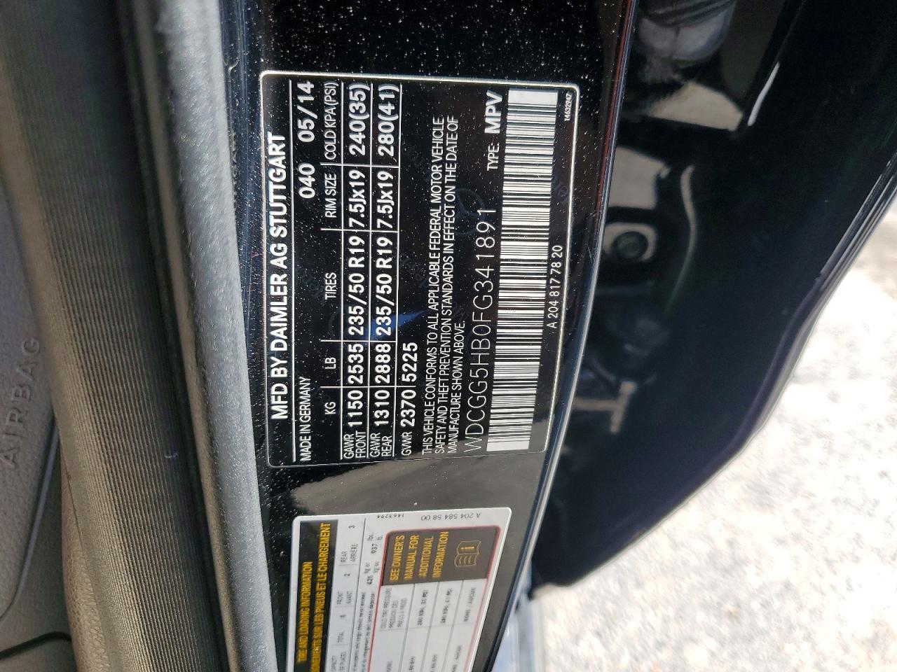 2015 Mercedes-benz Glk 350 Black vin: WDCGG5HB0FG341891