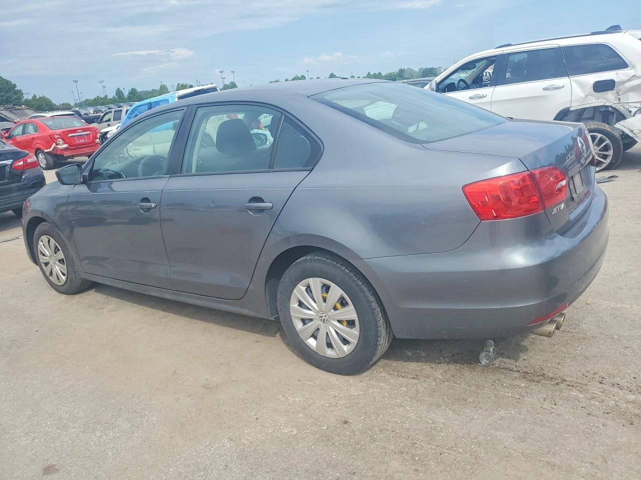 2012 Volkswagen Jetta Base Gray vin: 3VW2K7AJXCM310559