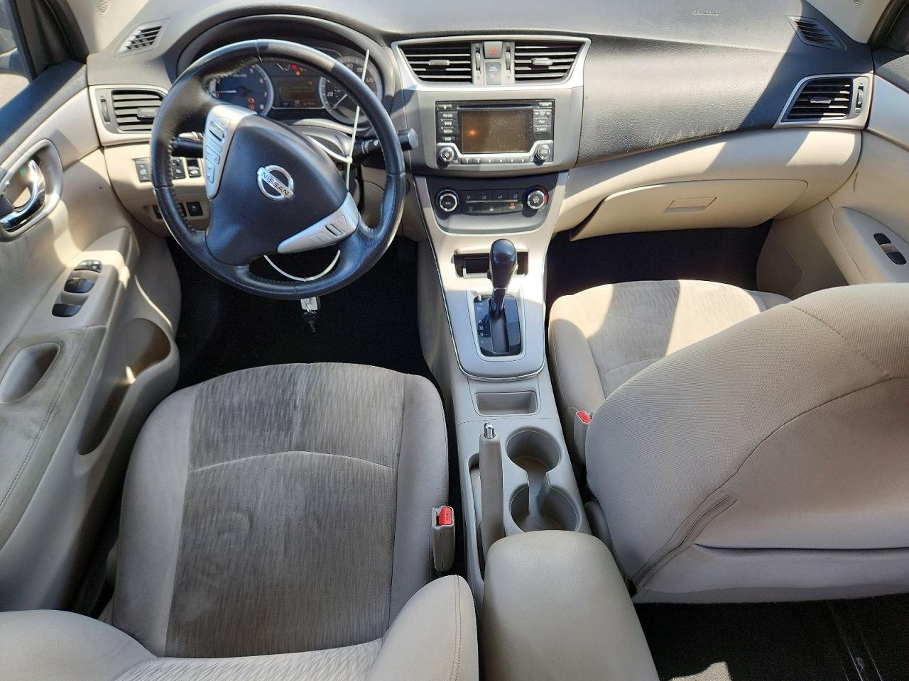2015 Nissan Sentra Sv White vin: 3N1AB7AP9FY220452