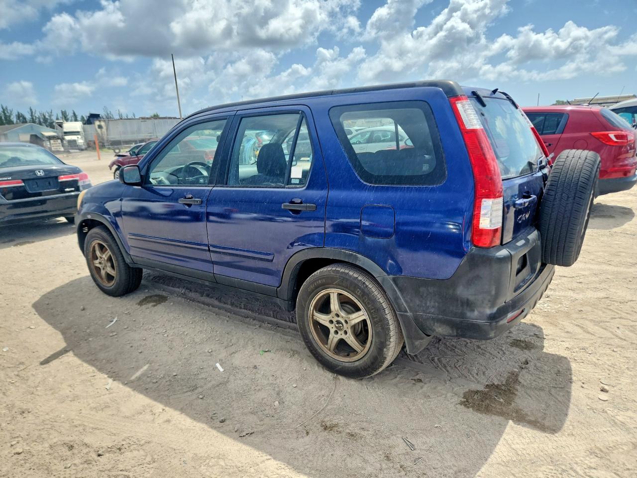 2006 Honda Cr-v Lx Blue vin: JHLRD78526C043205