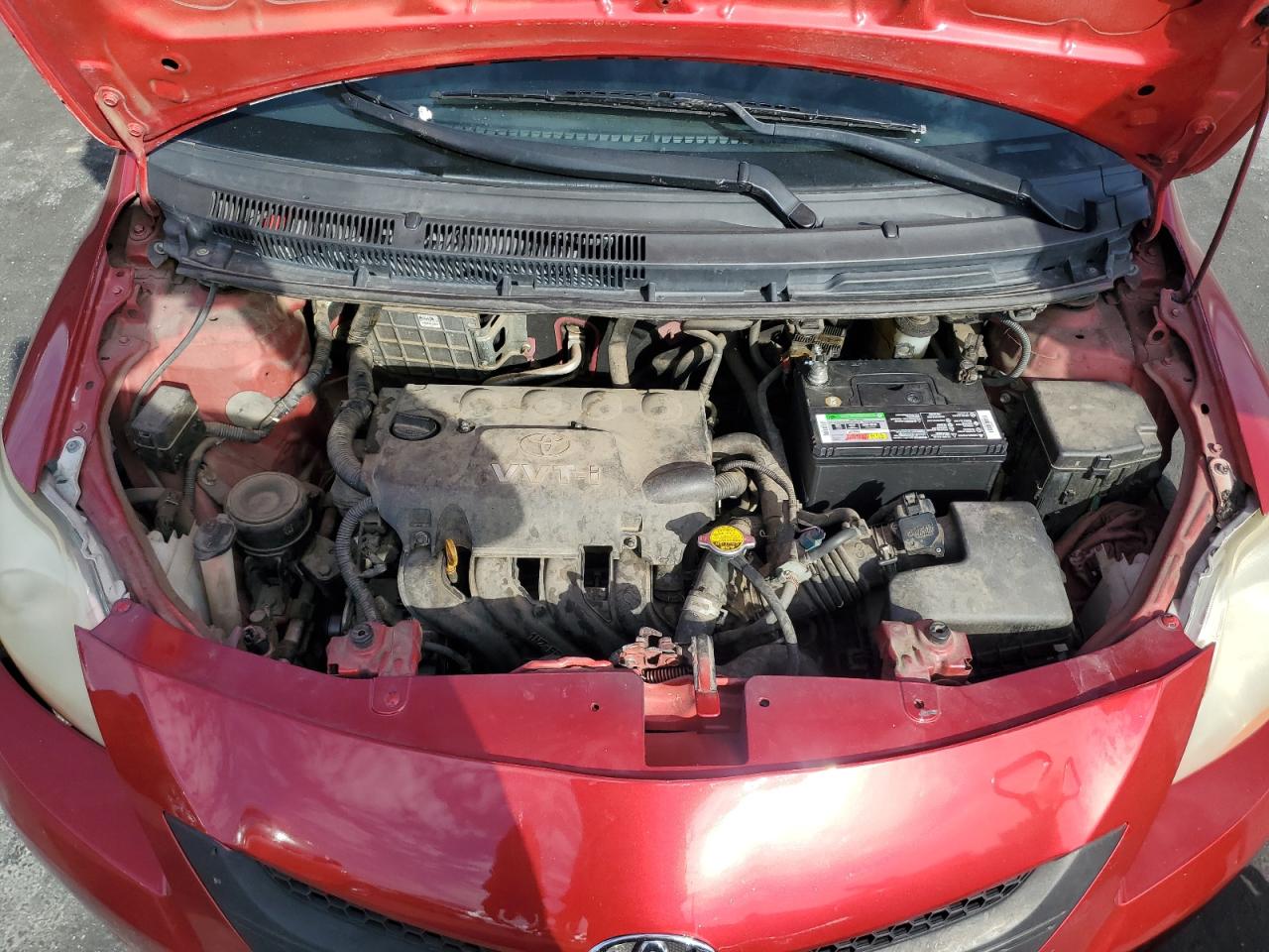 2008 Toyota Yaris Красный vin: JTDBT923181234214