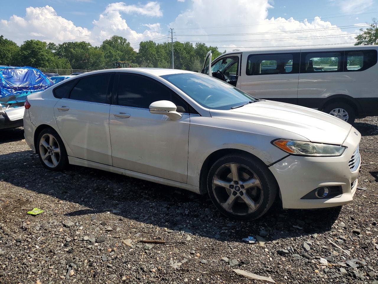 2013 Ford Fusion Se White vin: 3FA6P0HR3DR277214