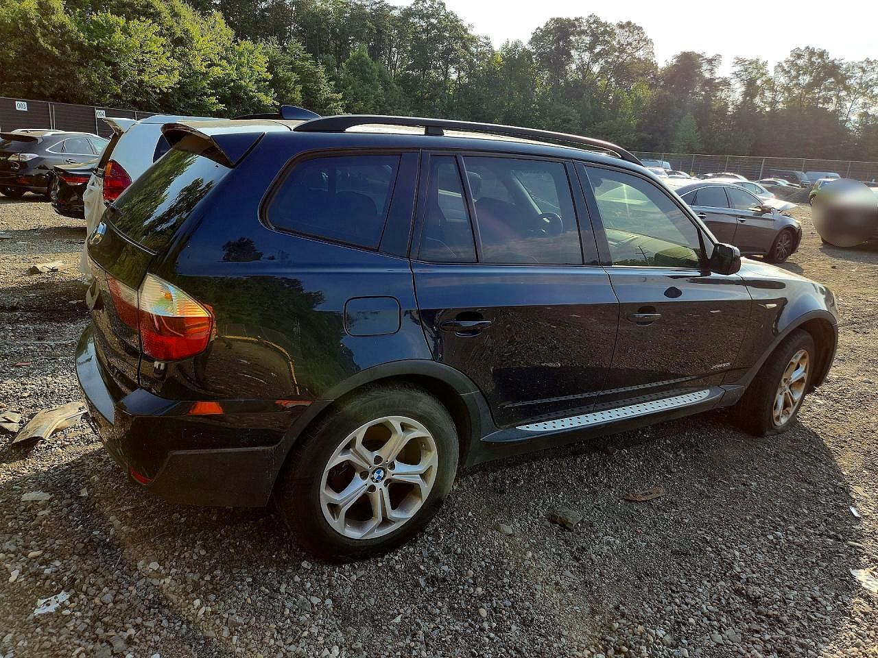 2009 Bmw X3 Xdrive30i Blue vin: WBXPC93479WJ31349
