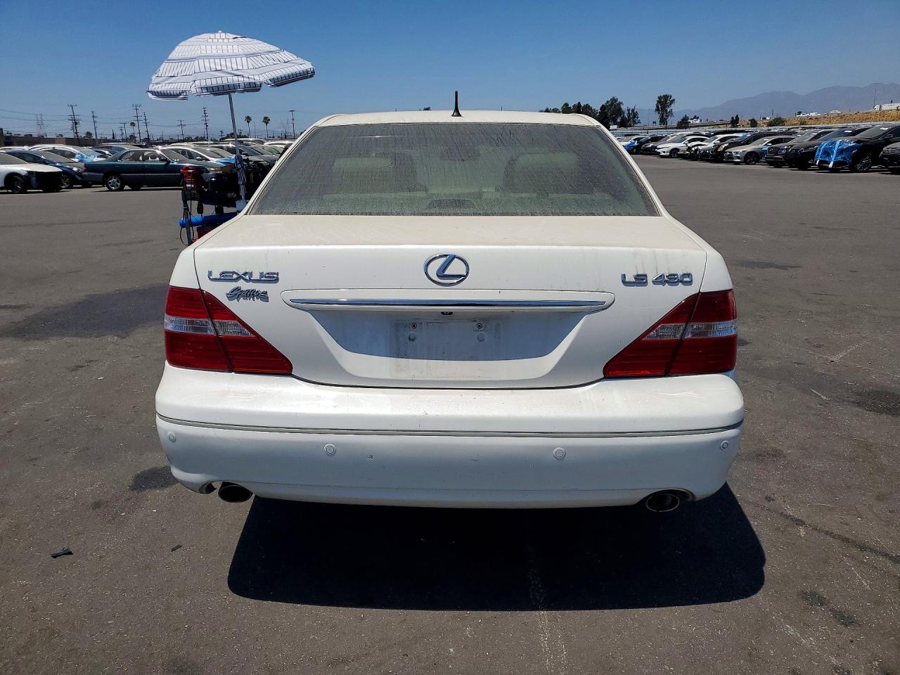 2006 Lexus Ls 430 White vin: JTHBN36F565038907