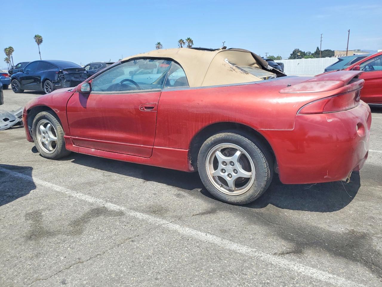 1997 Mitsubishi Eclipse Spyder Gst Red vin: 4A3AX55F5VE097164