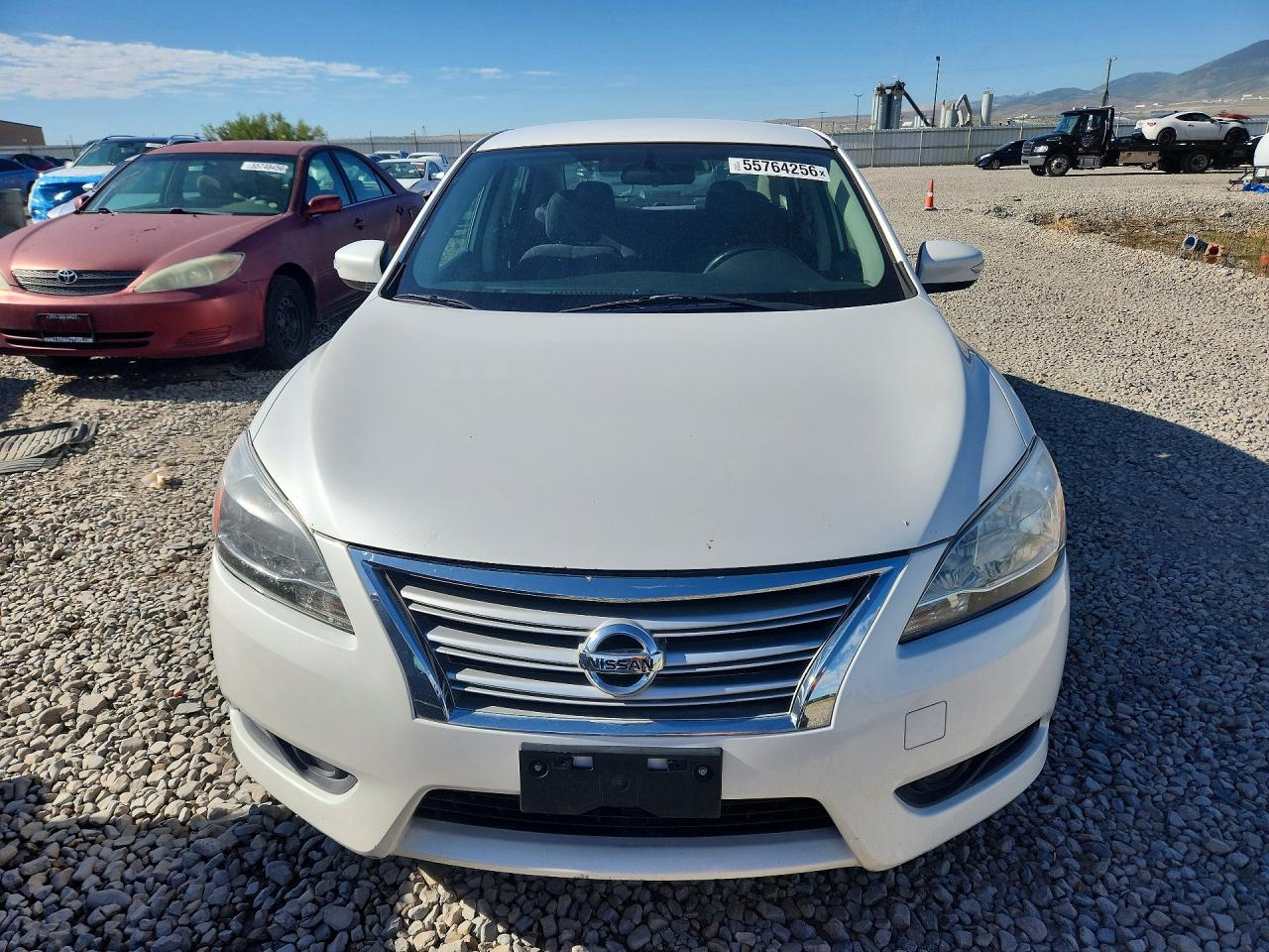 2013 Nissan Sentra S White vin: 3N1AB7AP9DL618061