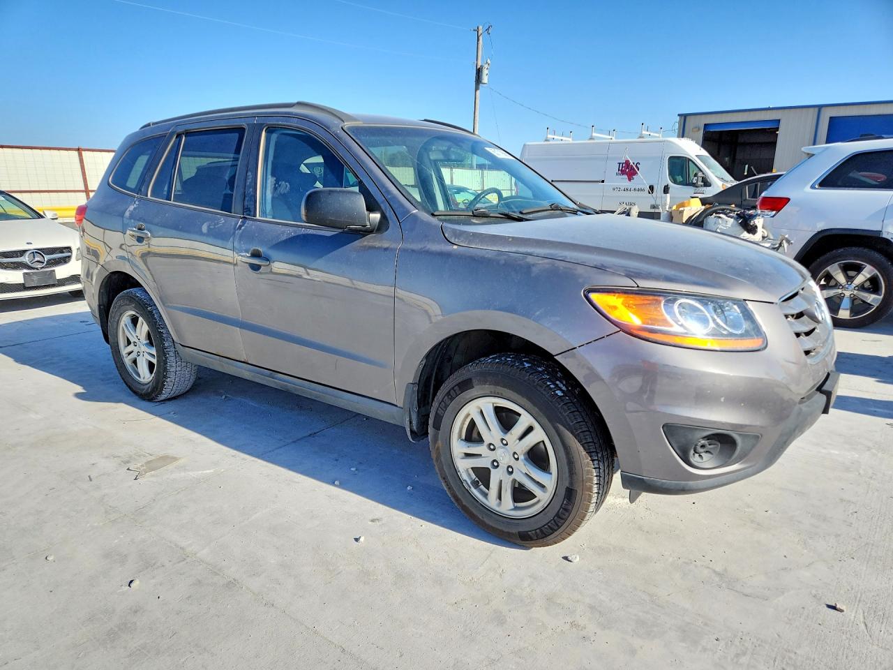2010 Hyundai Santa Fe Gls Gray vin: 5NMSG3AB2AH408698