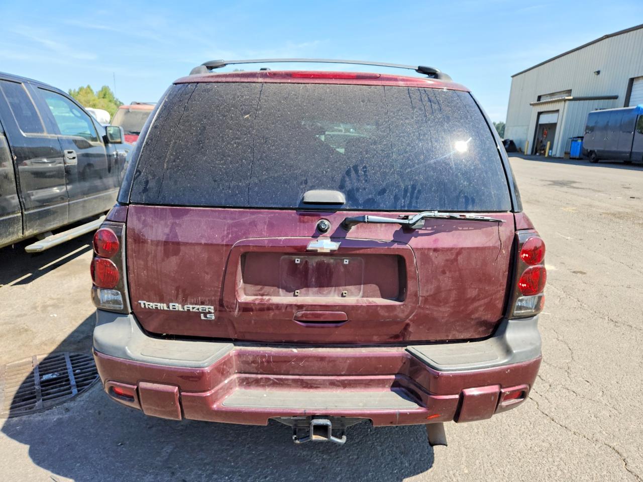 2006 Chevrolet Trailblazer Ls Burgundy vin: 1GNDT13S762110687
