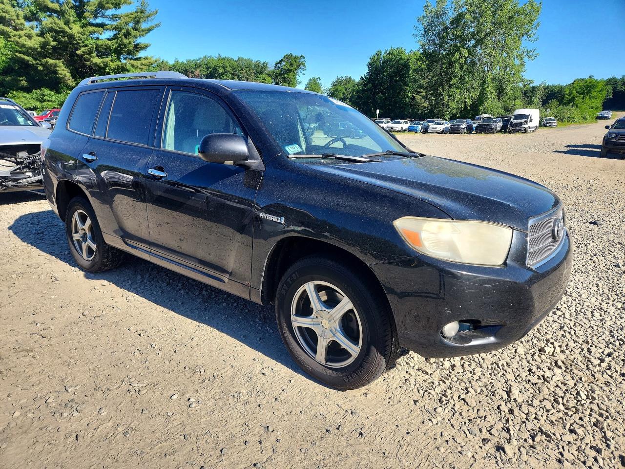 2009 Toyota Highlander Hybrid Limited Black vin: JTEEW44A192035898