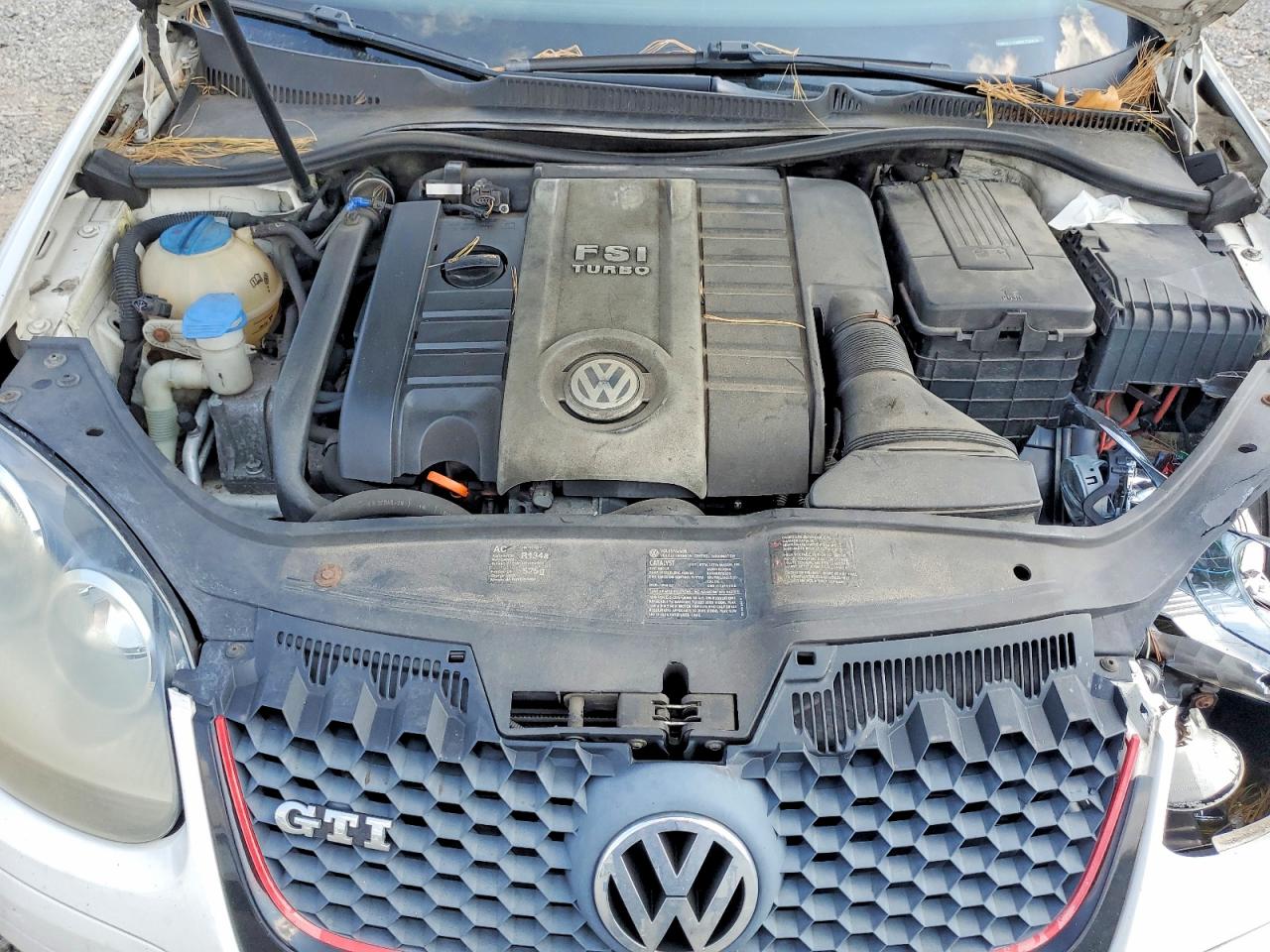2008 Volkswagen Gti Белый vin: WVWEV71K98W115916