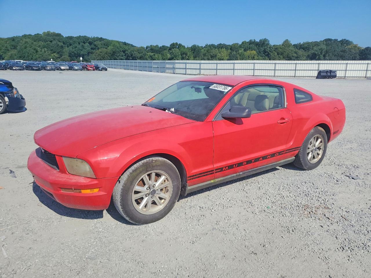2007 Ford Mustang Red vin: 1ZVFT80N275255982
