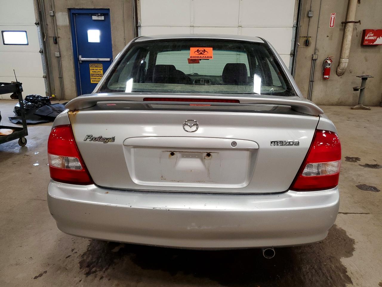 2002 Mazda Protege Dx Silver vin: JM1BJ226621549654