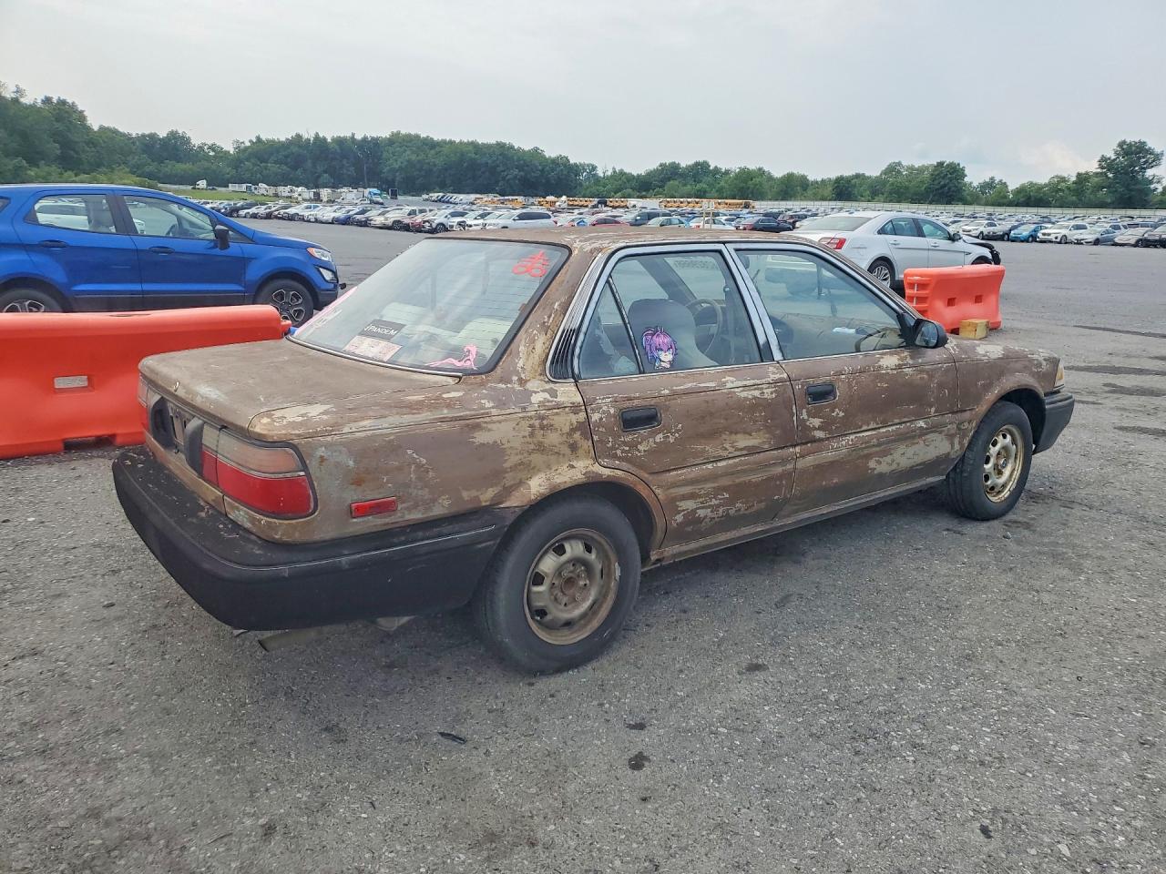 1988 Toyota Corolla Le Brown vin: JT2AE93EXJ3020346