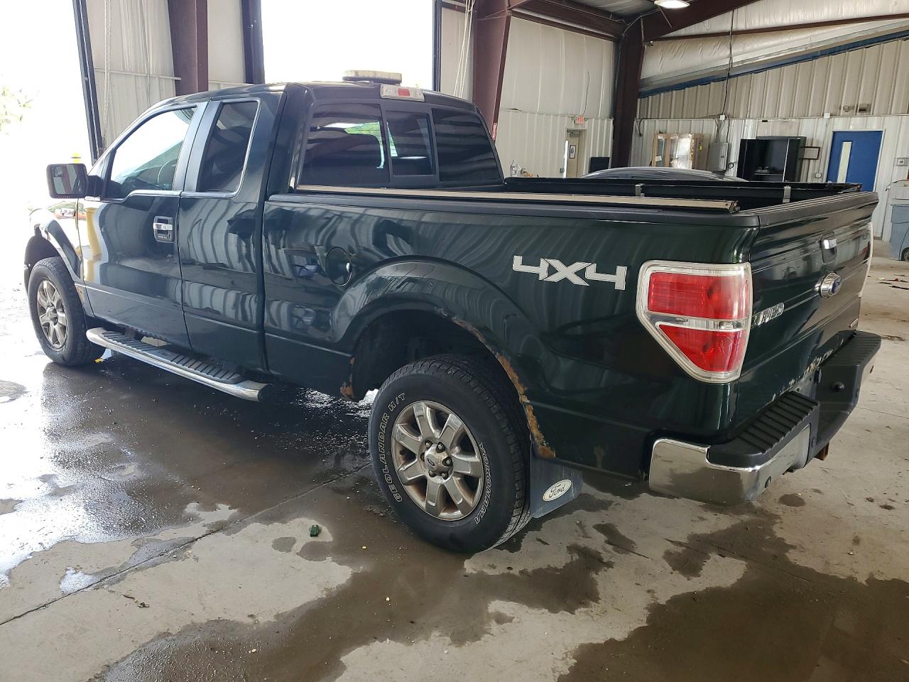 2013 Ford F150 Super Cab Green vin: 1FTFX1EF2DKF82721