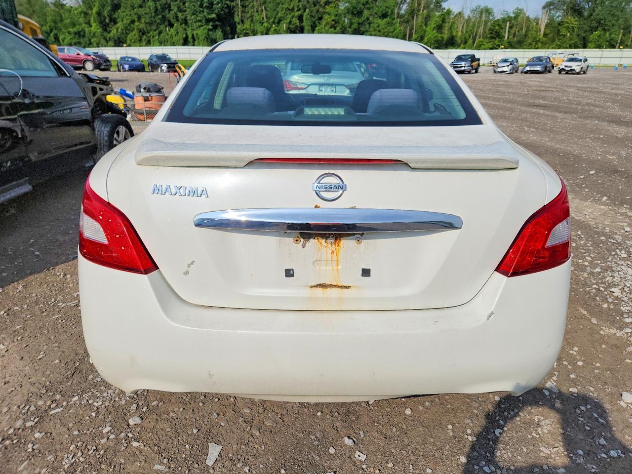 2009 Nissan Maxima 3.5 S White vin: 1N4AA51E29C829954