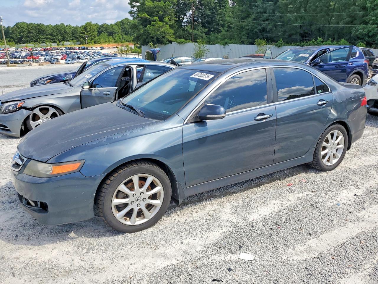 2007 Acura Tsx Gray vin: JH4CL96957C019536