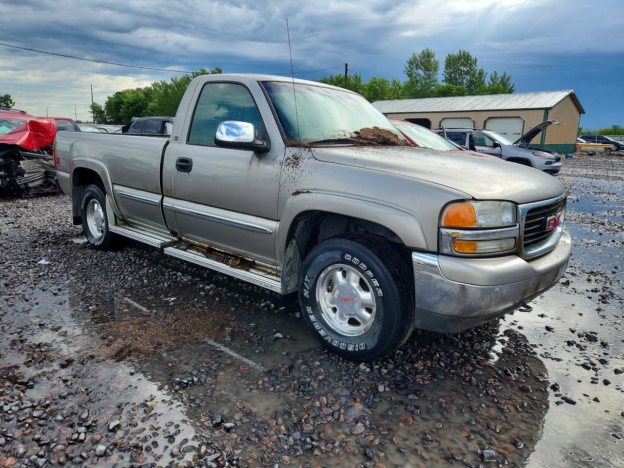 2002 Gmc New Sierra K1500 Gray vin: 1GTEK14T22Z231054