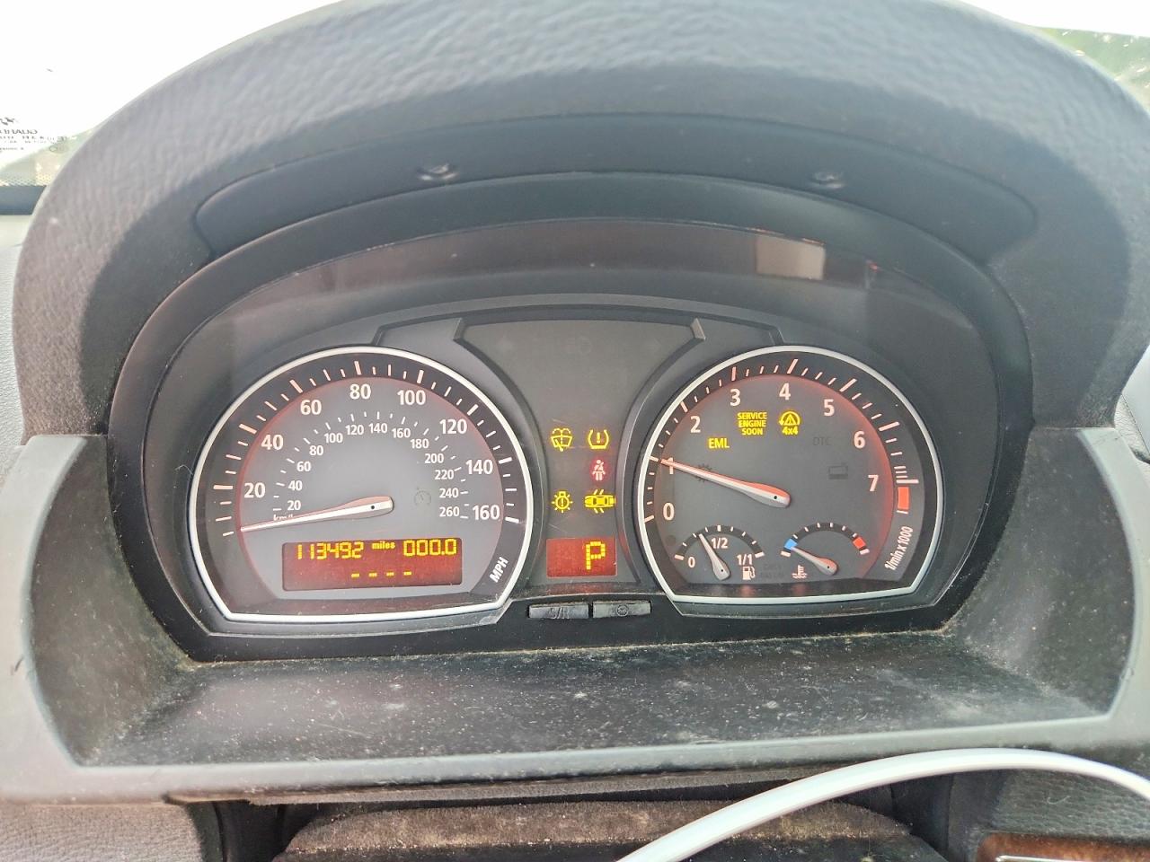 2007 Bmw X3 3.0si Белый vin: WBXPC93487WF28259