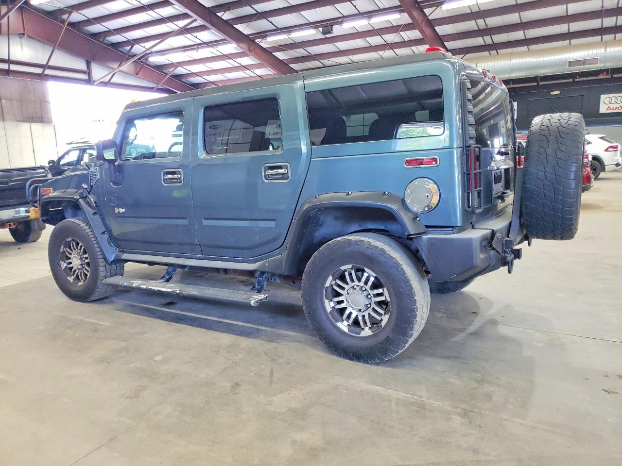 2005 Hummer H2 Blue vin: 5GRGN23U65H100699